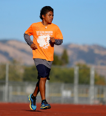 Miguel running